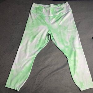 Nike Womens Green Tie-Dye Leggings